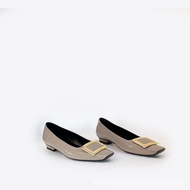 2026 New Style RV Patent Leather 2.5cm Low Heel Women's Single Shoes Classic Square Toe Workplace Co
