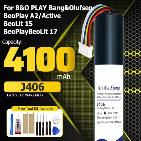 J406 4100mAh Battery for B&O PLAY Bang&Olufsen BeoPlay A2/Active/BeoLit 15/BeoPlayBeoLit 17 Speaker 