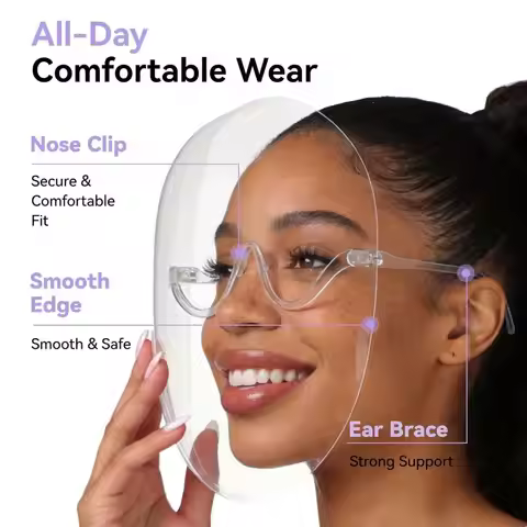 Portable Fog-Free Full Face Shield Lightweight Comfortable Wear Face Shield Mask Multi-functional Cl