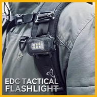 EDC Tactical Flashlight Portable Mini Light Outdoor Camping Hiking Tools Molle 25mm Backpack Strap C