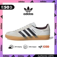 Adidas GAZELLE Grey Black Sneakers Low Cut Indoor Unisex