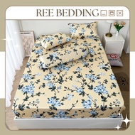 Bộ ga giường thun lạnh 4 món R320 in 5D REE Bedding đủ size drap trải nệm