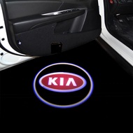 2pcs LED Fit For KIA Forte Stonic Rio 2 3 4 Soul 2 3 Cadenza VG YG Carens FJ UN Car Logo Door Light 