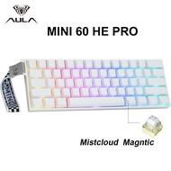 AULA Mini60 HE/Pro/Max 60% Magnetic Switch Keyboard RGB Tri Mode Wireless Mechanical Keyboard 8000Hz
