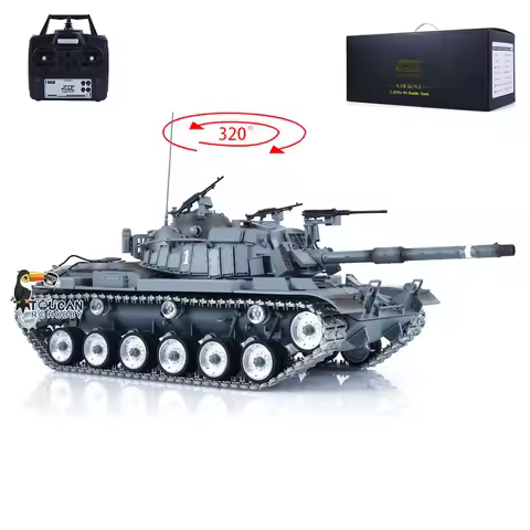 Tongde 1/16 RC Tank M60W Radio Control RTR Battle Tanks Metal Tracks Wheels BB Rock Arm Gifts Radio 