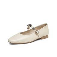 【Red Rose】BASTO Womens Mary Jane/Mules Flat Shoes รองเท้าแมรี่เจน รองเท้าส้นแบน รองเท้ามูเล่ รองเท้า