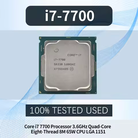 Core i7-7700 i7 7700 Quad-Core Eight-Thread 3.6 GHz 65W CPU Processor L3/8M LGA 1151 Desktop CPU SR3
