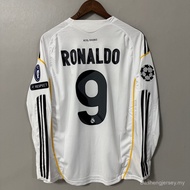 2009-10 Real Madrid home retro long sleeved football jersey