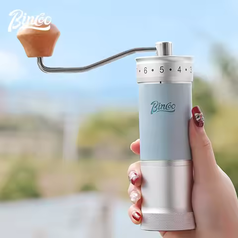 Bincoo Coffee Manual Grinder External Adjustable Coffee Bean Grinder Coffee Tool Six Star Stainless 
