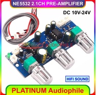 TONE CONTROL NE5532 2.1CH STEREO PRE AMPLIFIER 2.1CH NE5532