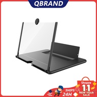 QBrand Mobile Phone 3D Screen Magnifier HD Screen Magnifier Amplifier Stand Phone Stand Cermin Pembesar Skrin Smartphone