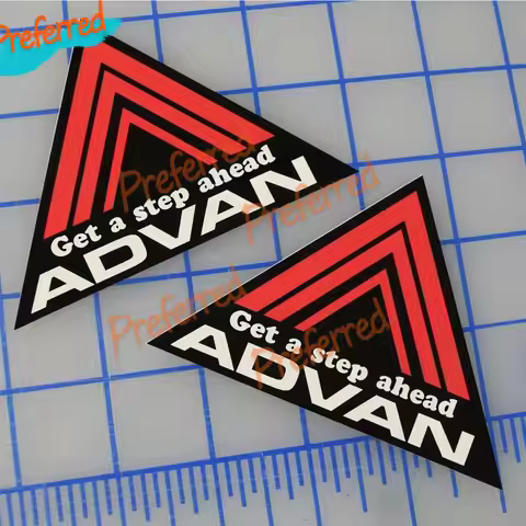 2x Advan Racing Decal Stickers JDM Drift Decal for Your All Cars Racing Laptop Motorcycle Helmet Tru