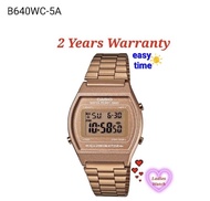 Original B640WC-5A [2YEARS WARRANTY] Casio ROSE GOLD Ladies Watches Youth Standard Digital B640 B640