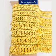 TukangemaS rantai tangan emas 916 lipan kait 2 emas916 original emas 916 gelang lipan pasir (LK2)