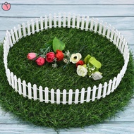 Miniature Fairy Garden Kit Wood Fence Terrarium Doll House DIY Accessories Decor White 90X5cm YDEA