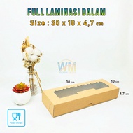 (Isi 50pcs) Dus Box Bolen Pisang Isi 10 / Dus Kemasan Bolen Pisang / Box Bolen 30x10x5 / Box Bolen P