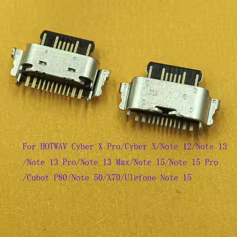 2-50Pcs USB Charging Charger Dock Connector Plug Type C For Cubot P80 X70 HOTWAV Cyber X Note 12 13 