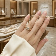 經典優雅 Cartier 卡地亞 Ballerine 芭蕾系列 18K金 750 玫瑰金 GIA 天然鑽石戒指 鑽戒