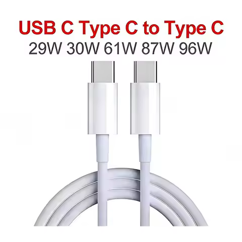 New 2m 30W 61W 87W 96W A1706 A1707 A1708 A1932 A1990 A2141 USB C Type C to Type C DC Power Adapter C