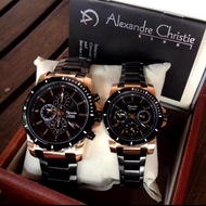 JAM COUPLE ALEXANDER CHRISTIE 9205 / JAM PASANGAN SEPASANG DAPAT DUA BUAH