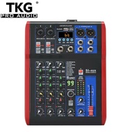 TKG 99 dsp effect USB bluetooth performance stage sound mixer audio 4 channel mixer professional mixing console