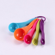 Measure Spoon Color Set Colorful Plastic Measuring Spoon Tablespoon Teaspoon