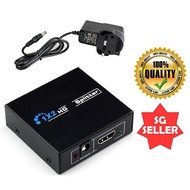 HDMI-compatible Splitter 1 Input 2 Output Adapter Converter Full HD 1080P Video