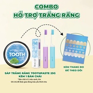 [H25GBCM] ToothPaste wax ToothPaste 25g + New folding toothbrush