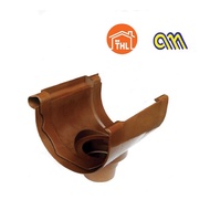 F370 Arensi Marley PVC Gutter Brown Spout Head 3” / 4” # Outlet