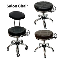 Salon Hair Stylish Chair Premium Quality Adjustable Salon Barber Round Stool Salon Chair Backrest Ke