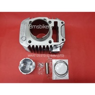 BLOCK + PISTON + RING (KIT SET) WAVE125 STD 52.4MM (STD)