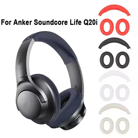 Suitable for Anker Soundcore Life Q20/Q20+/Q20i/Life 2 headset Soft Silicone earmuffs Head beam sili
