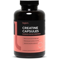 LEGION Micronized Creatine Monohydrate Supplement - Clean Creatine Powder for Muscle Gain & Post Wor