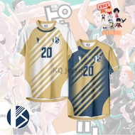 KQ Jersey Haikyuu All Star BTeam fullprint Anime Karasuno Desawa Children custom Name Back / Anime T