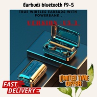 EARBUDS F9-5 TRUE WIRELES WITH POWERBANK WITH DIGITAL DISPLAY