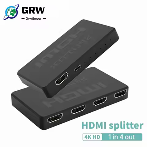 4x1 HDMI-compatible Video Switcher HD 4K HDMI Splitter 1 in 4 out HDMI Switch 2x1 HUB Adapter For PS