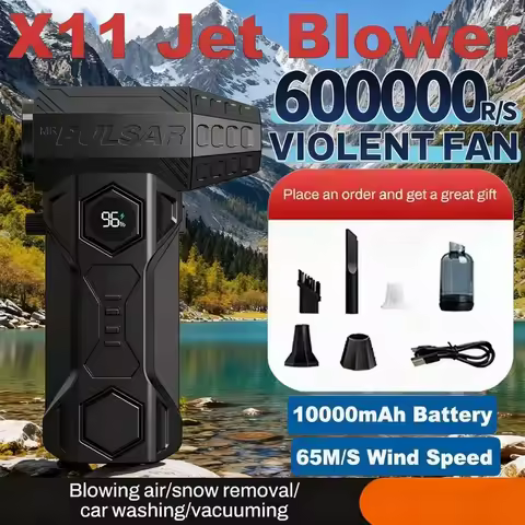 X11 Blower Violent Fan Handheld Turbo Jet Fan Brushless Motor 600,000 RPM Wind Speed 68m/s industria