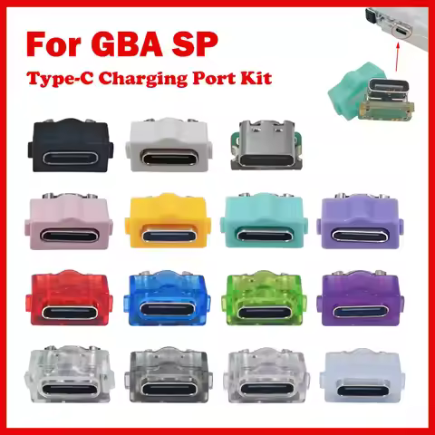 1/5PCS Type-C USB-C Charging Port Mod For GBA SP Game Boy Advance SP Type-C Upgrade Easy Installatio