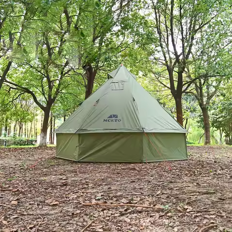 Tent for Camping 2-4 People Hot Tent with Stove Jack Camping Pyramid Teepee Tent for Camping Backpac