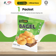 [Halal] FreshXeal Premium Frozen Plain Bagel (4 Pcs) Made With Premium Ingredients Ready to Eat & De