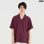 MAVRRICK-มาริค ยอดขาย No.1 สุดยอดเสื้อเชิ้ต-ฮาวาย ยับยาก โอเวอร์ไซร์ ยับยาก ไม่ต้องรีด แขนสั้น(WAFFL