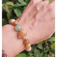 S Coral Jade Design Style Accompanying Rabbit+Dongling Pumpkin+Jelly Sugar Material