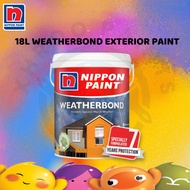 18L Nippon Paint Weatherbond Exterior Wall Paint /Cat Luar