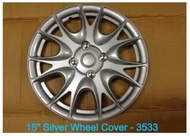 Universal 14/15 inch 3533 silver Car wheel cover center cap rim