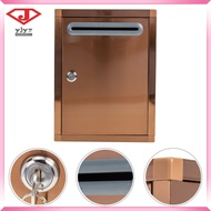 💍 Rose Gold Stainless Steel Suggestion Box for Public Use, Lightweight and Sturdy, Wall-Mountable, 1