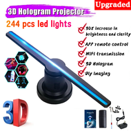 352 LED 3d hologram fan 3D Holographic Display Remote Custom ICONS DIY Video LOGO Air Imaging Hologr