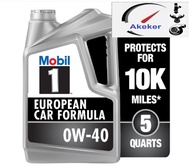 Mobil 1 FS European Car Formula Full Synthetic Motor Oil 0W40 0W-40 5 QT น้ำมันเครื่อง โมบิลวัน