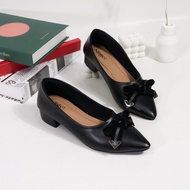 Agnes Agnes | Women's 3cm Heel Loafers with Ribbon Heel