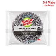 MAJU 3M Scotch Brite 333-15g Stainless Steel Scrubber Metallic Spiral Ball Stain Sabut Tahan Karat