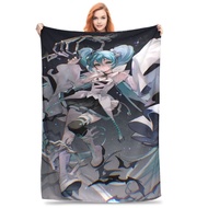 Hatsune Miku Blanket Cozy Soft  Throw Blankets for Sofa 50x60 Inch Multi-size Plush Thin Quilt